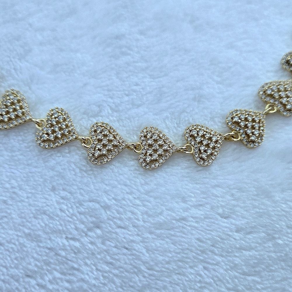 Gemelli👭 "Rebecca" Gold Hearts💛 Necklace - NWT - Picture 15 of 16